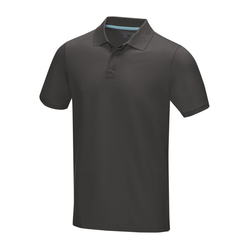 Graphite short sleeve men’s GOTS organic polo