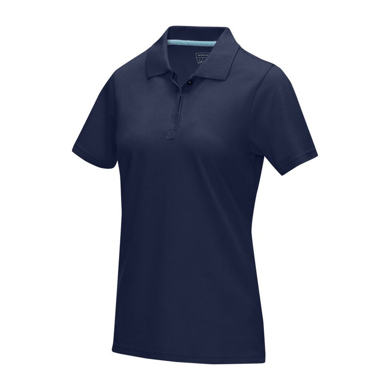 Graphite short sleeve women’s GOTS organic polo