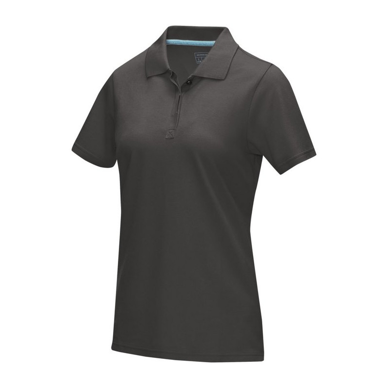 Graphite short sleeve women’s GOTS organic polo