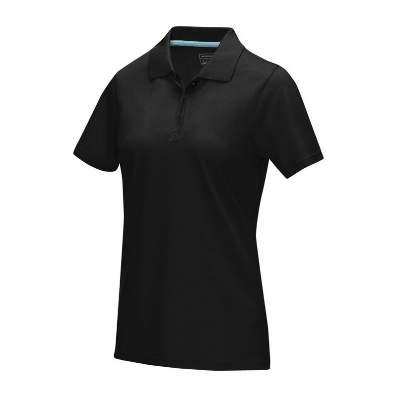 Graphite short sleeve women’s GOTS organic polo