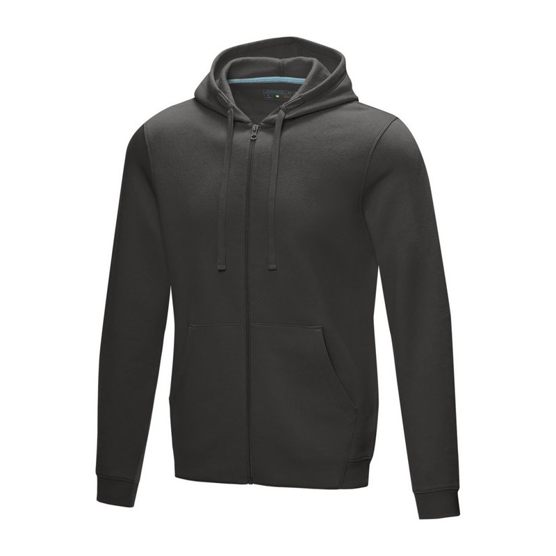Ruby men’s GOTS organic GRS recycled full zip hoodie