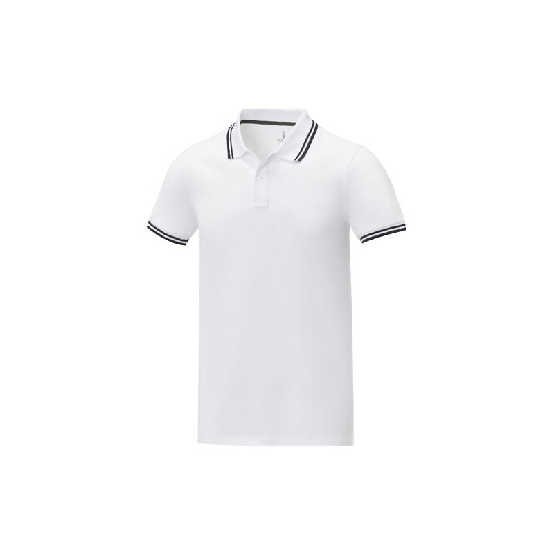 AMARAGO pánske's tipping polo, biela, S