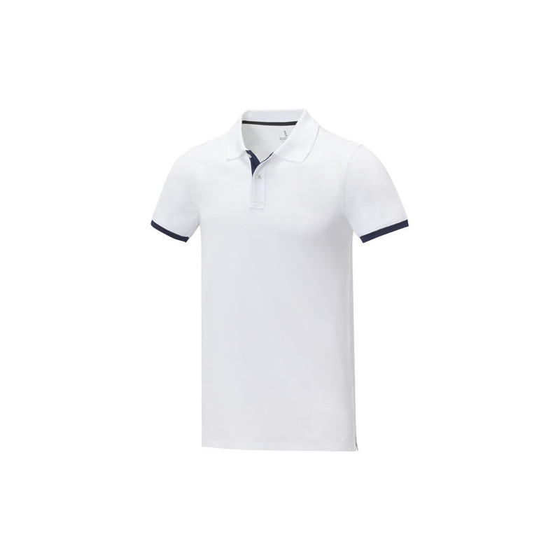 MORGAN pánske's duotone polo, biela, L