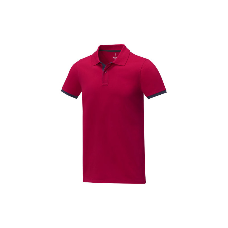 MORGAN pánske's duotone polo, červená