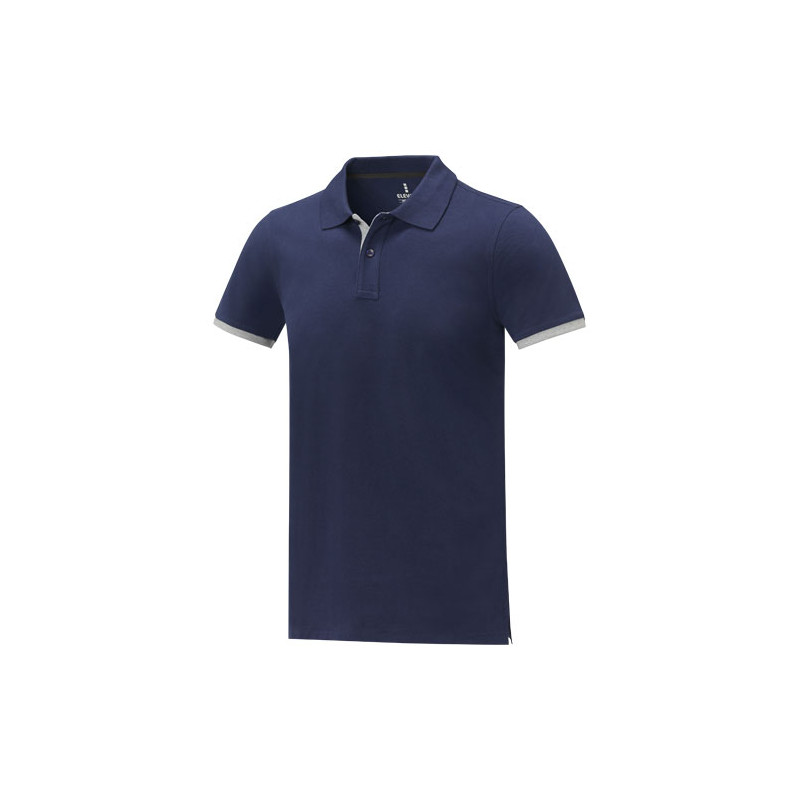 MORGAN pánske's duotone polo, tmavomodrá, L