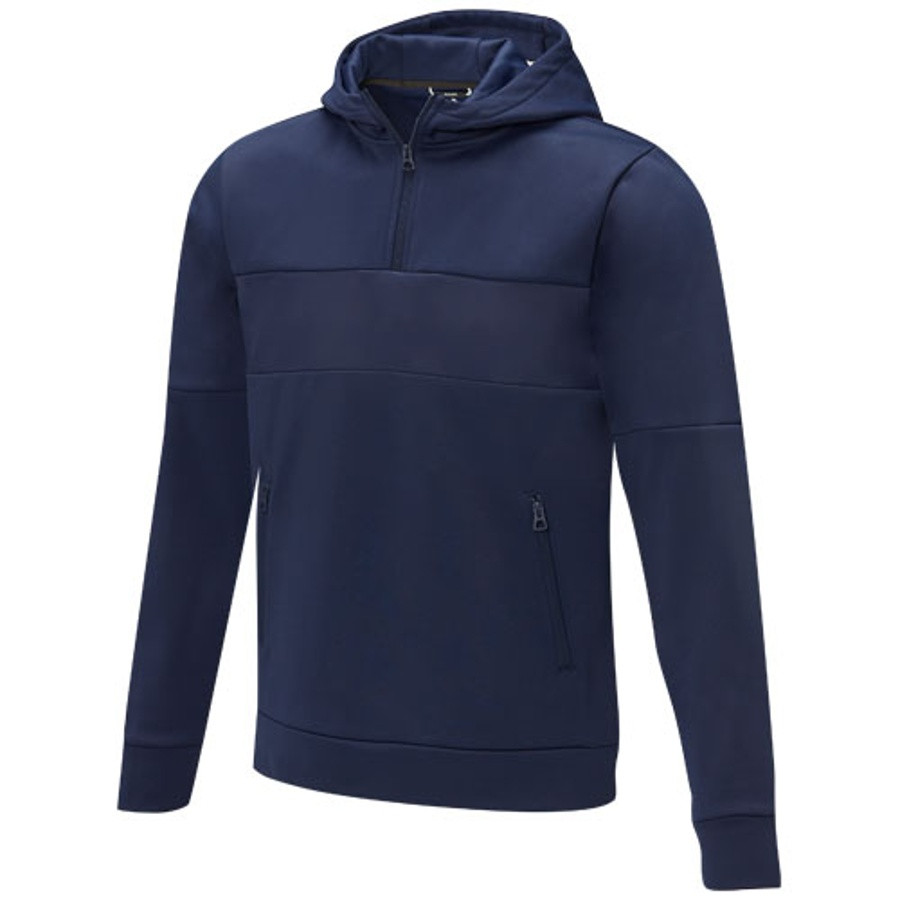 SAYAN men's half zip hooded sweat