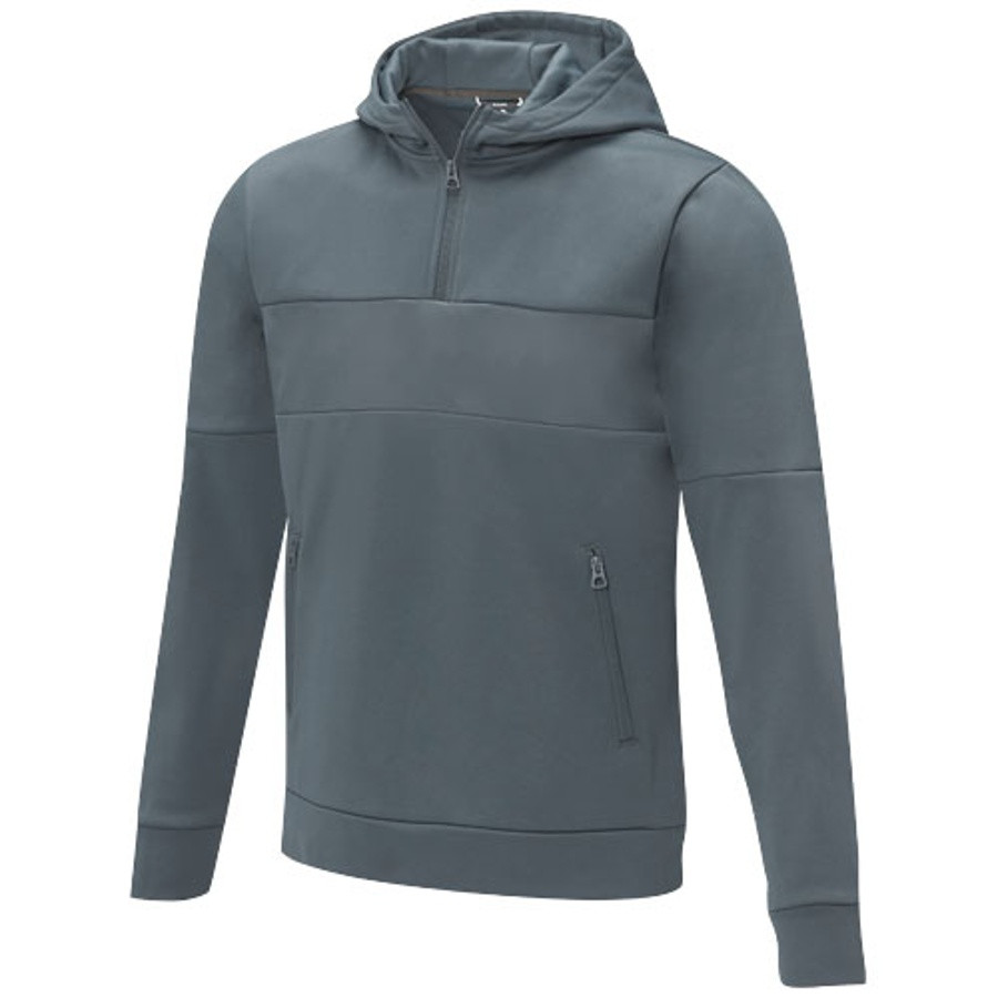SAYAN men's half zip hooded sweat