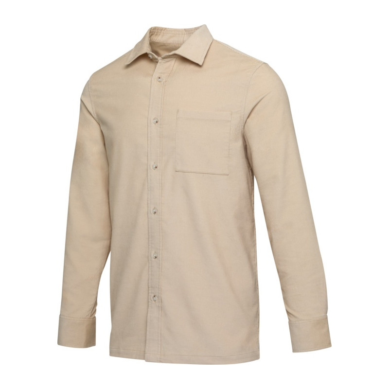 ALUM corduroy unisex shirt, oatmeal, S