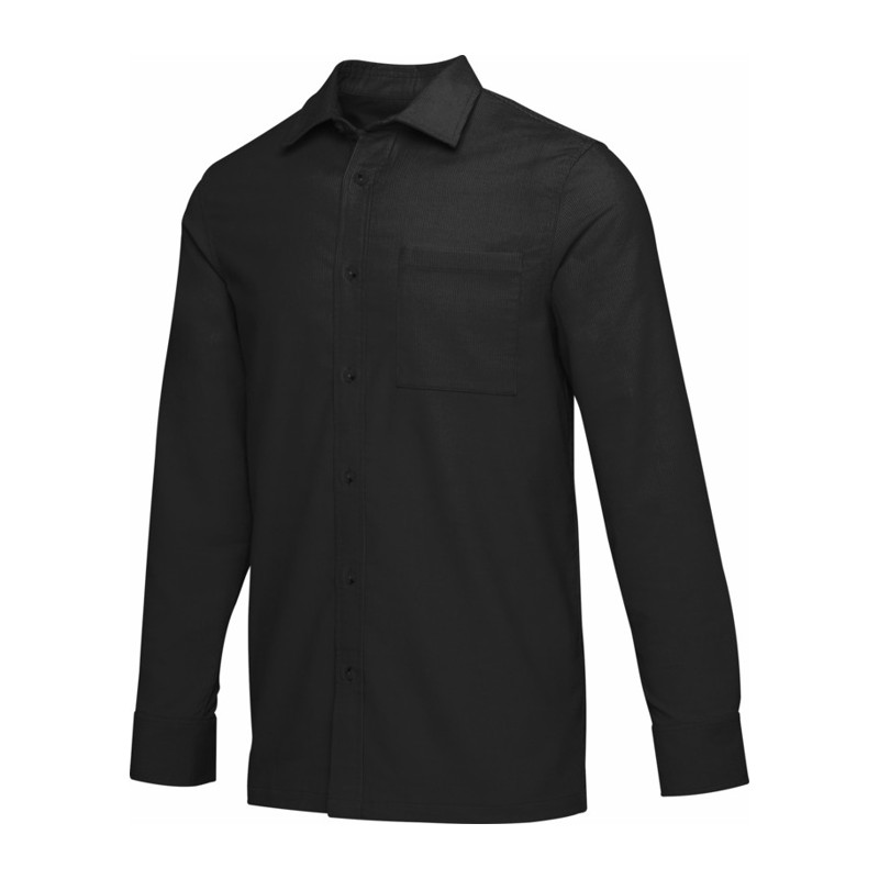 ALUM corduroy unisex shirt, čierna, S