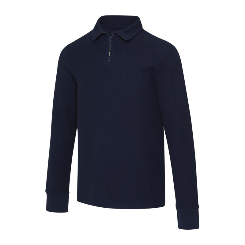 APOLLO unisex LSL half zip polo