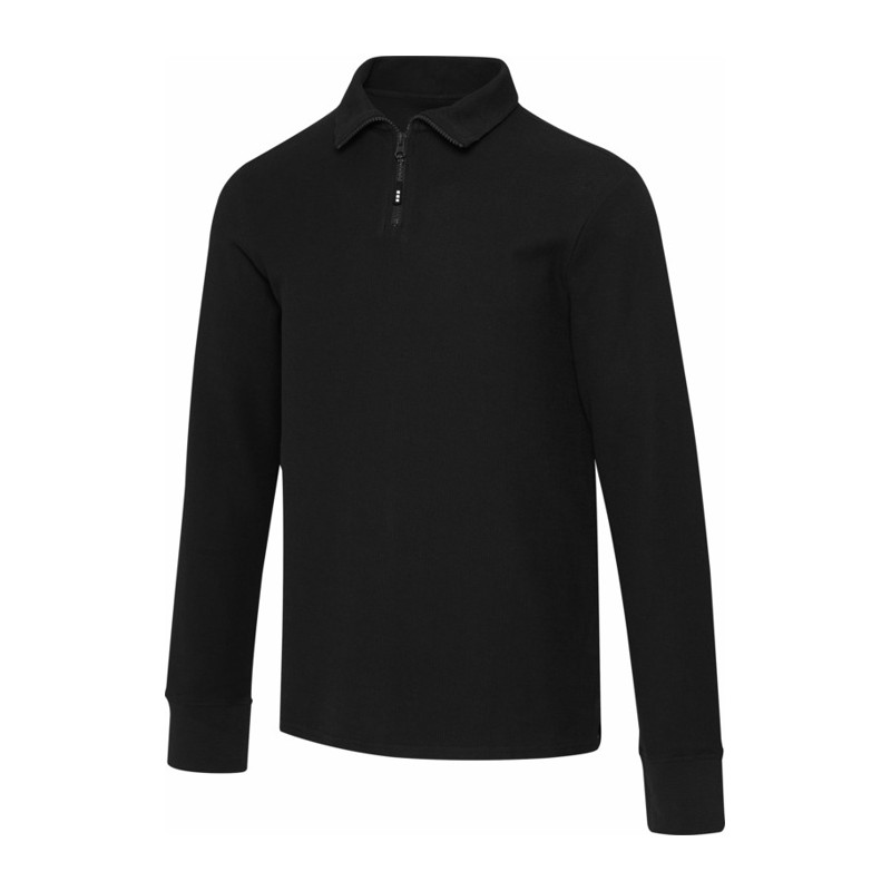 APOLLO unisex LSL half zip polo