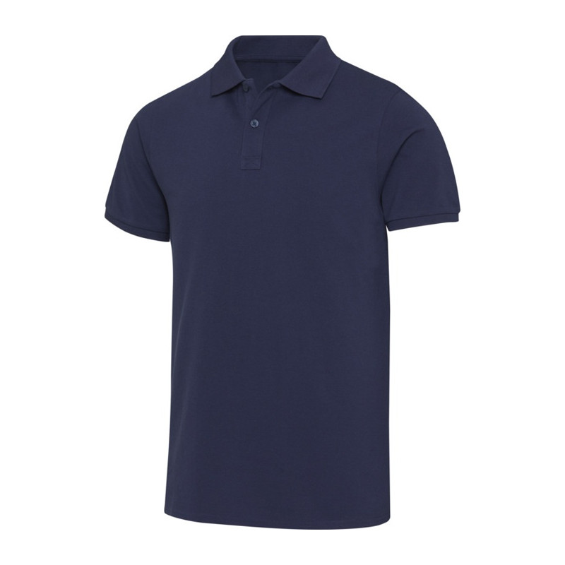 BERYL unisex organic recycled polo, tmavomodrá, 2XL