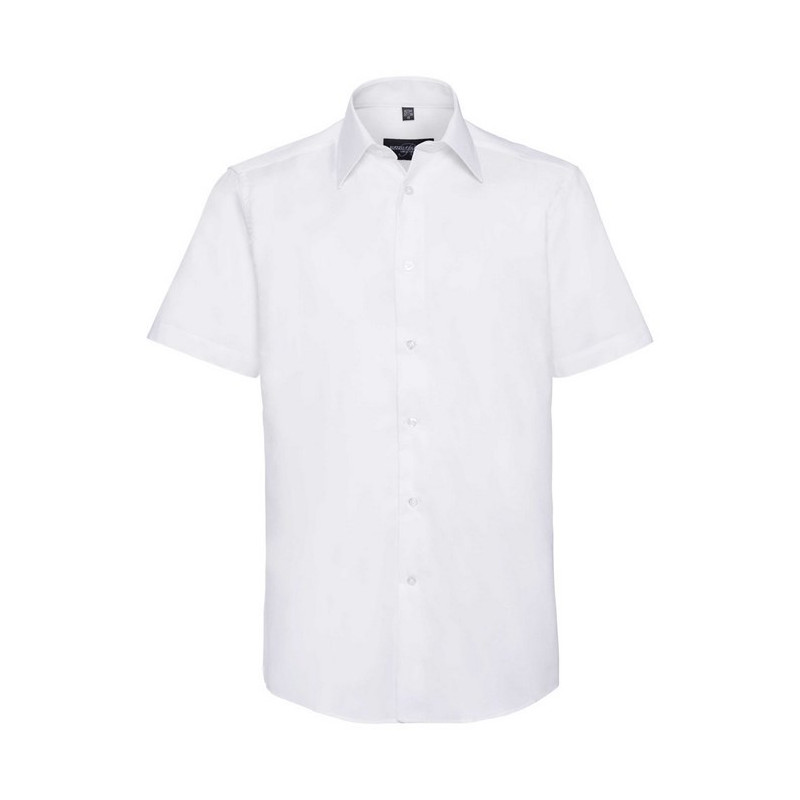 Men`s Short Sleeve Tailored Oxford Shirt