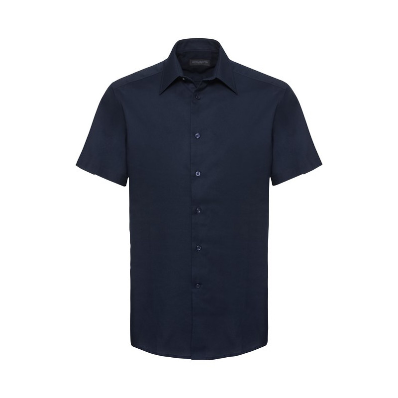Men`s Short Sleeve Tailored Oxford Shirt