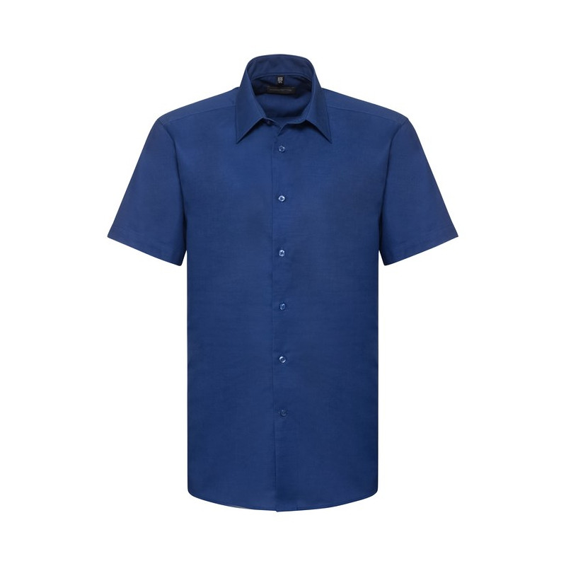 Men`s Short Sleeve Tailored Oxford Shirt