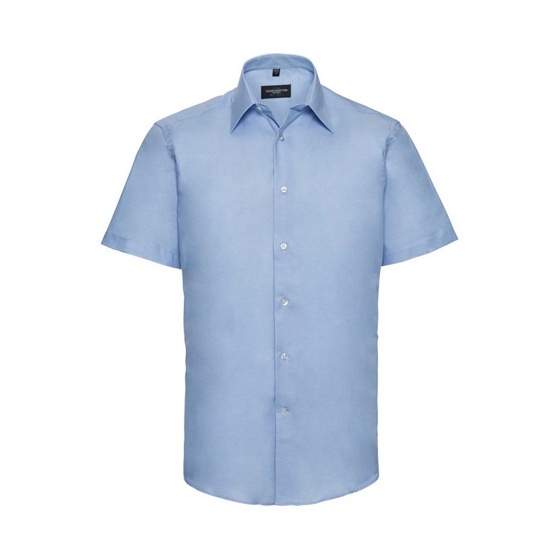 Men`s Short Sleeve Tailored Oxford Shirt
