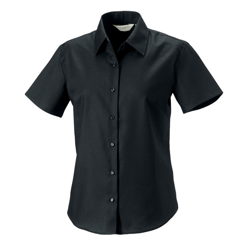 Ladies` Short Sleeve Classic Oxford Shirt