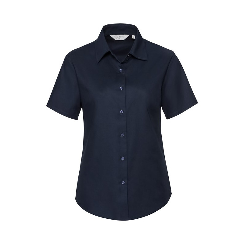 Ladies` Short Sleeve Classic Oxford Shirt
