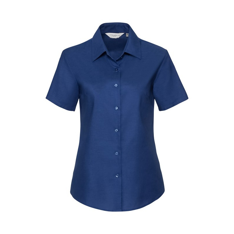 Ladies` Short Sleeve Classic Oxford Shirt