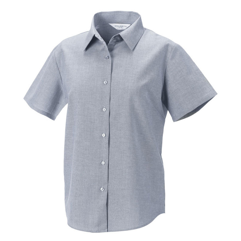 Ladies` Short Sleeve Classic Oxford Shirt