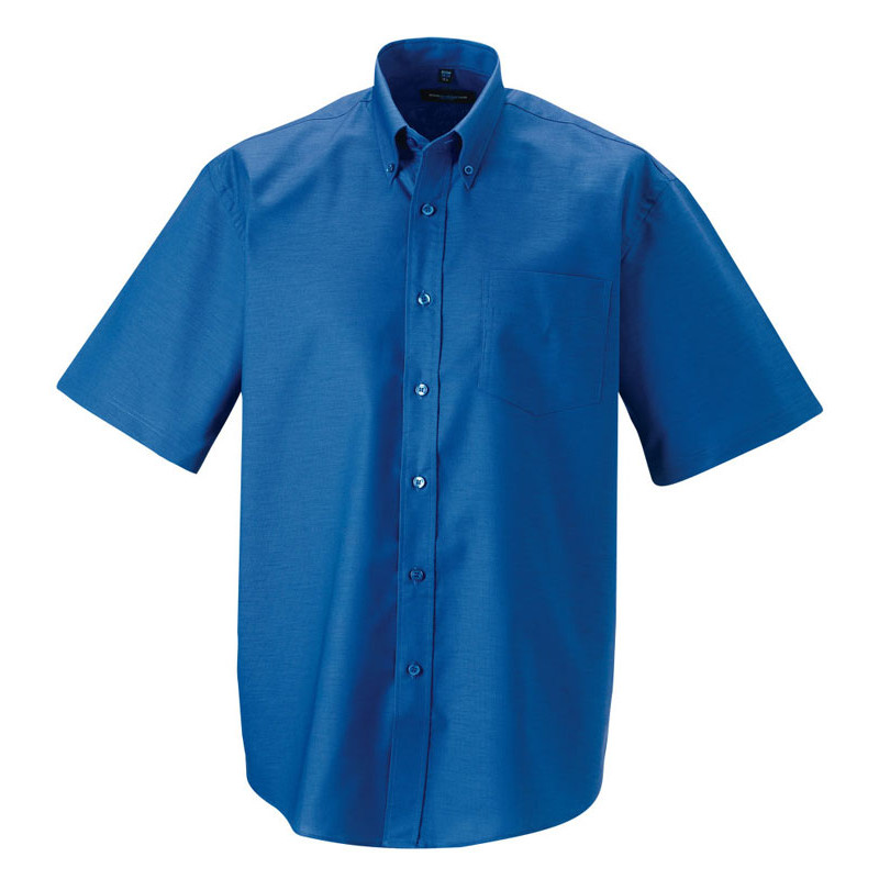Russell•MENS SHORT SLEEVE EASY CARE OXFORD SHIRT