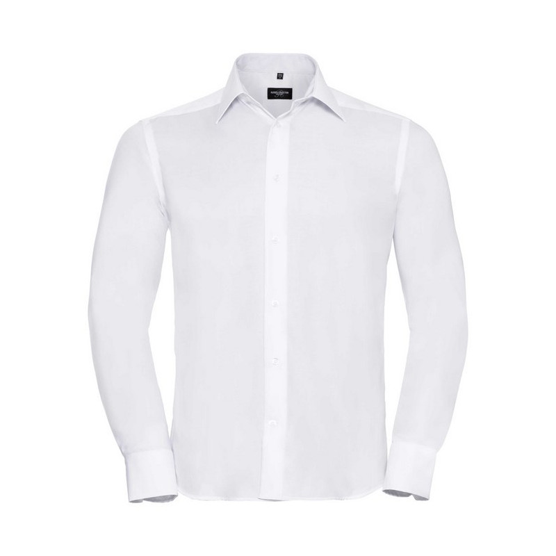 pánske`s Long Sleeve Tailored Ultimate, biela, 4XL (49/50)