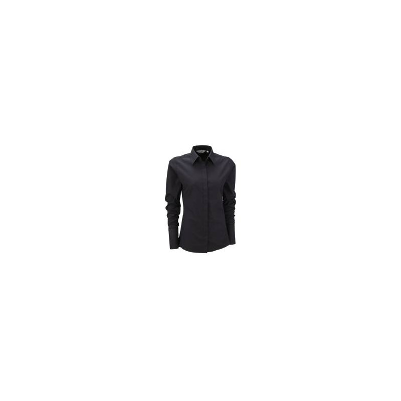 Ladies` Long Sleeve Fitted Ultimate Stretch Shirt