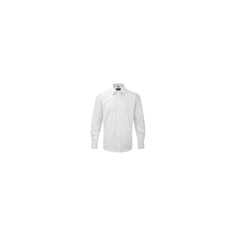 Men`s Long Sleeve Tailored Herringbone Shirt