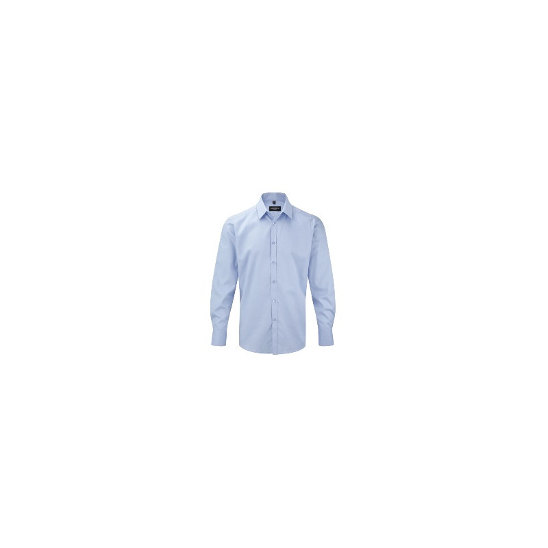 Men`s Long Sleeve Tailored Herringbone Shirt