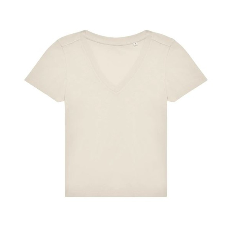 Tričko E150 dámske's V, off biela, 2XL