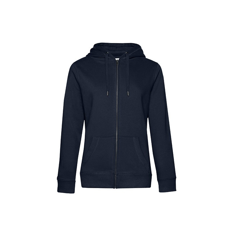 QUEEN Zipped Hood, tmavomodrá, XXL