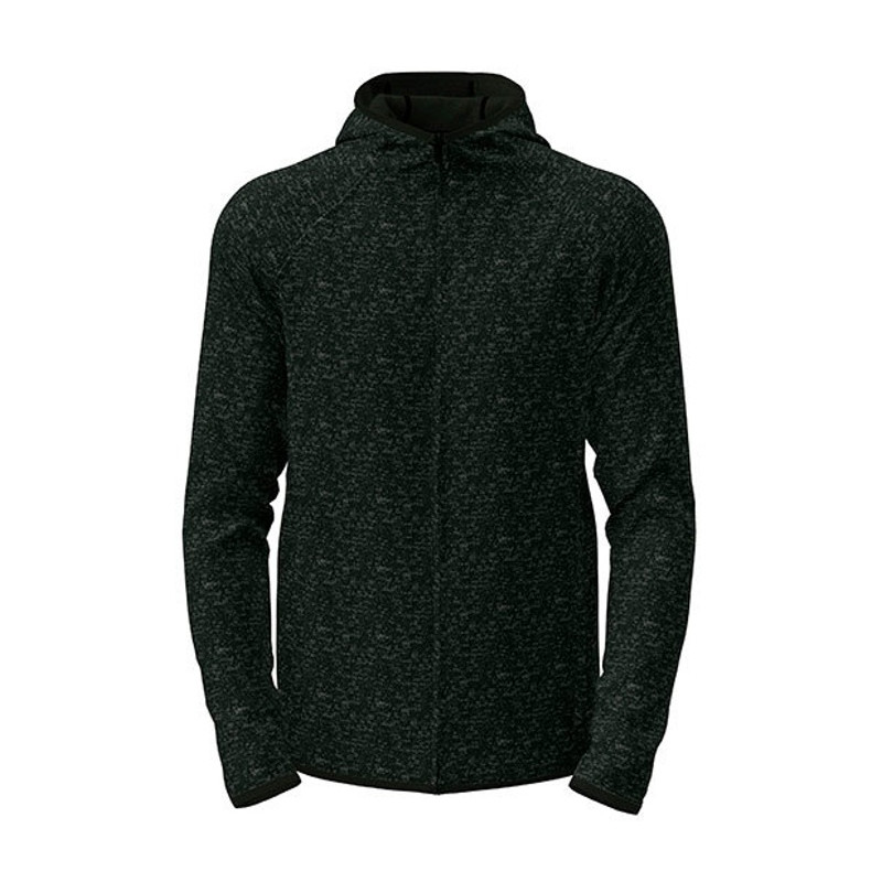 Lux Hooded Knit Fleece Jacket