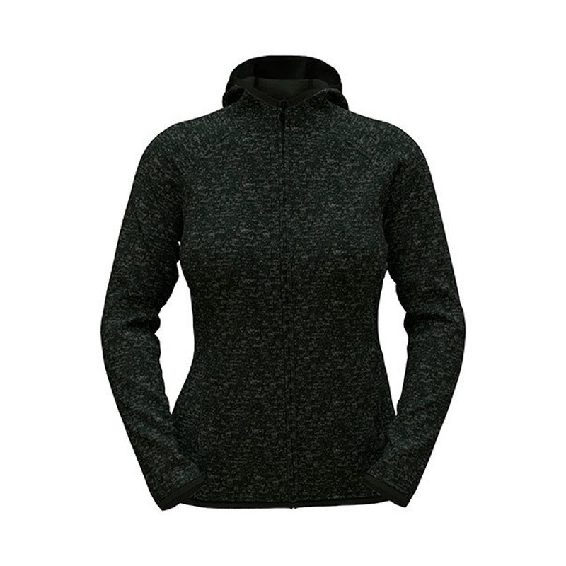 Lux Hooded Knit Fleece Jacket Women