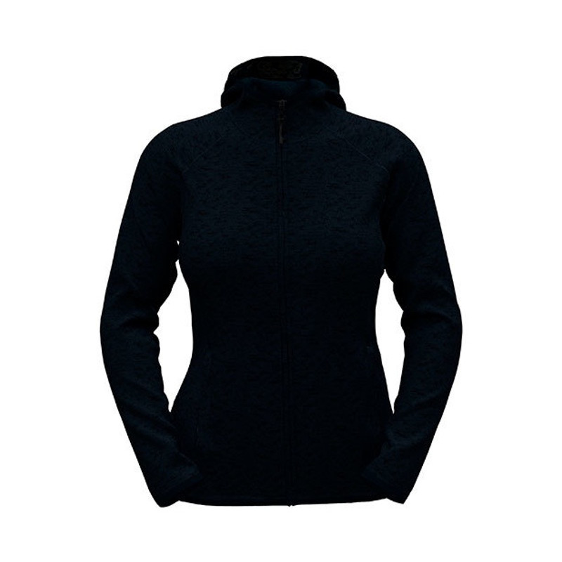 Lux Hooded Knit Fleece Jacket Women