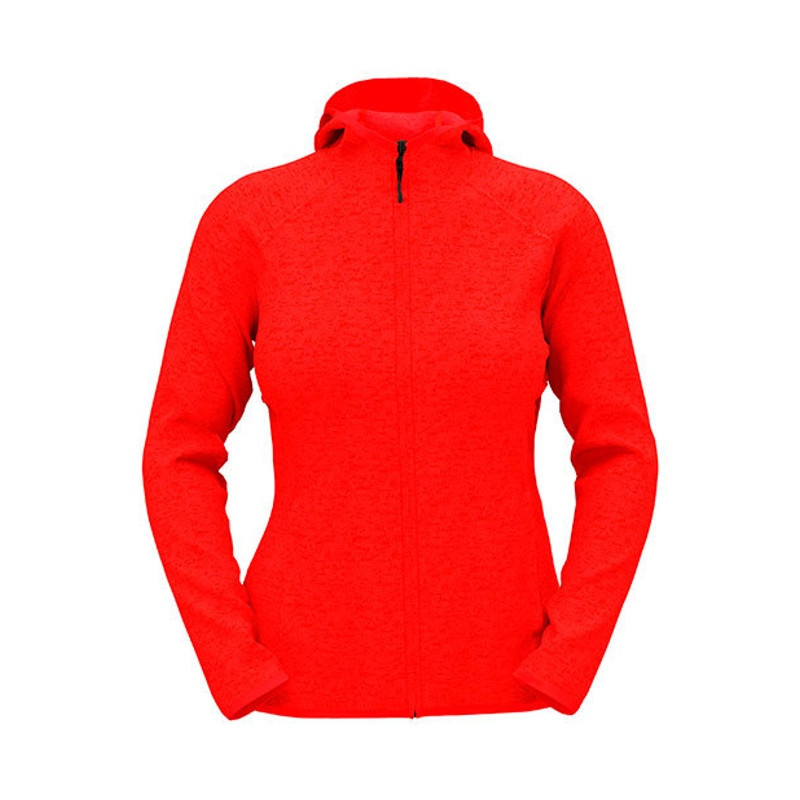 Lux Hooded Knit Fleece Jacket Women