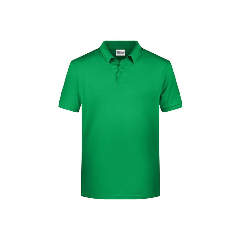 Mens Basic Polo, fern- zelená, XXL