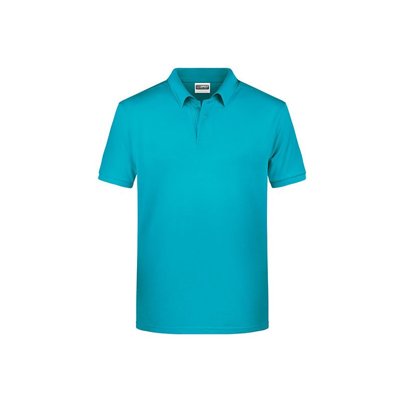 Mens Basic Polo, tyrkysová, M