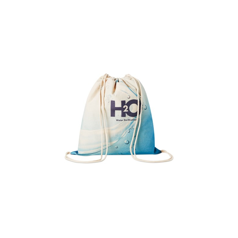 Cotton drawstring bag. Min 250 pcs