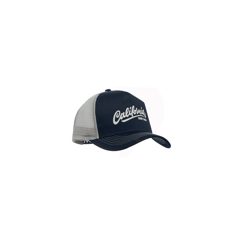 Polycotton front with mesh back (5 panel). Min 150 pcs