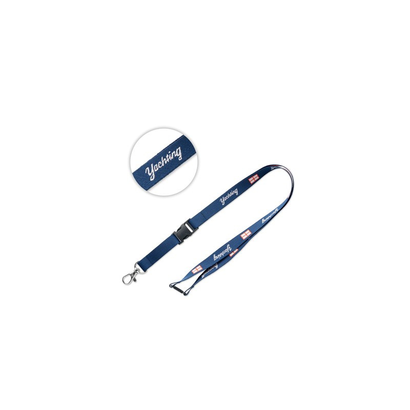 Flat woven lanyard. Min 100 pcs, viacfarebná
