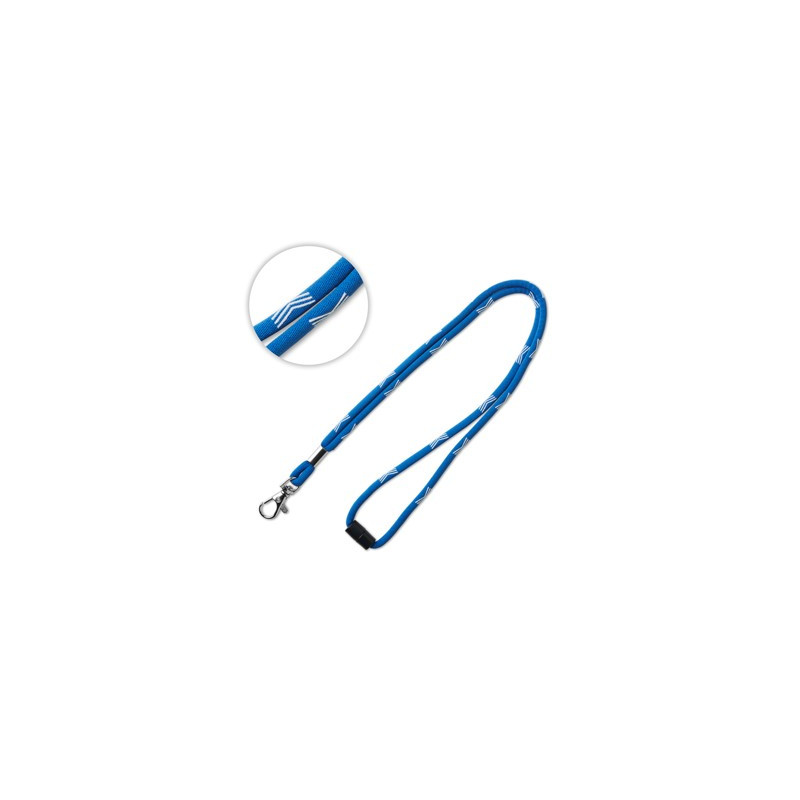 Round woven lanyard. Min 100 pcs
