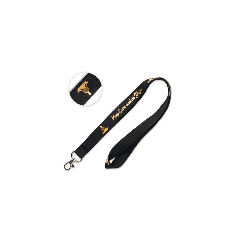 Fine polyester with metallic foil stamped design. Min 100 pcs, viacfarebná