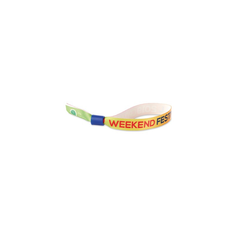 Recycled PET (RPET) sublimation wristband. Min 100 pcs