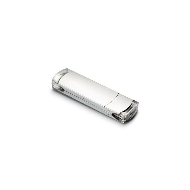 USB Flash disk v obdĺžnikovom kovovom puzdre so saténovým povrchom