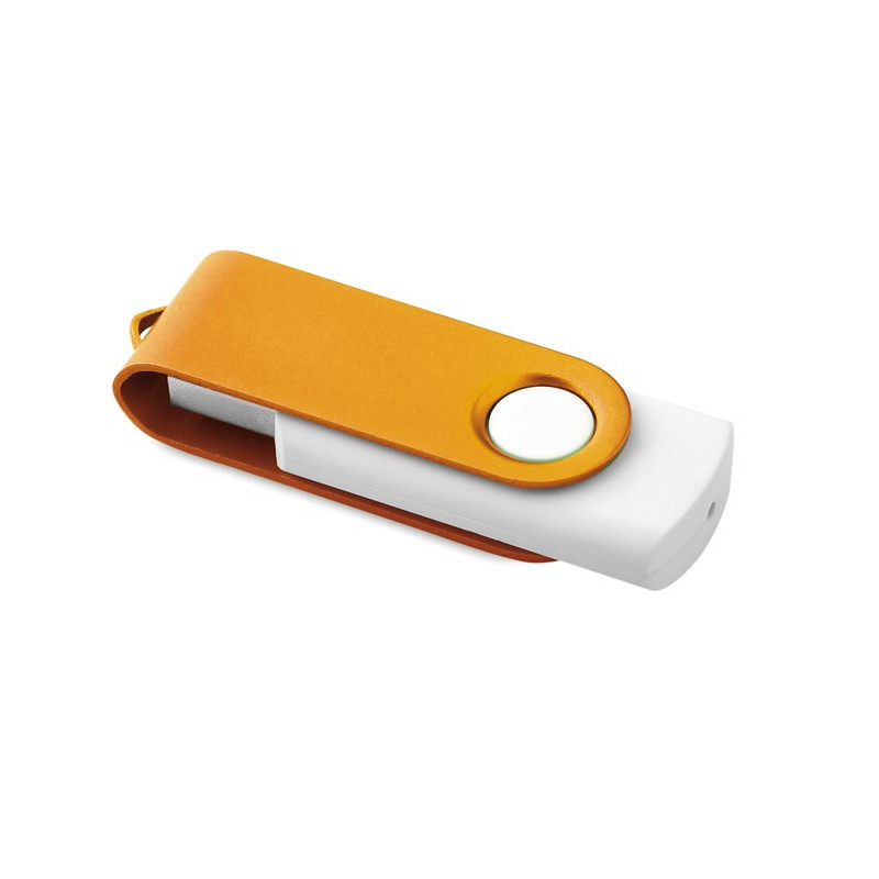 USB Flash disk s bielym mäkkým krytom