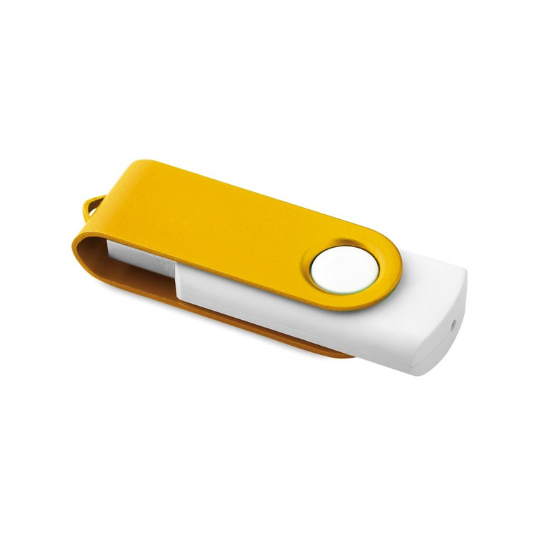 USB Flash disk s bielym mäkkým krytom