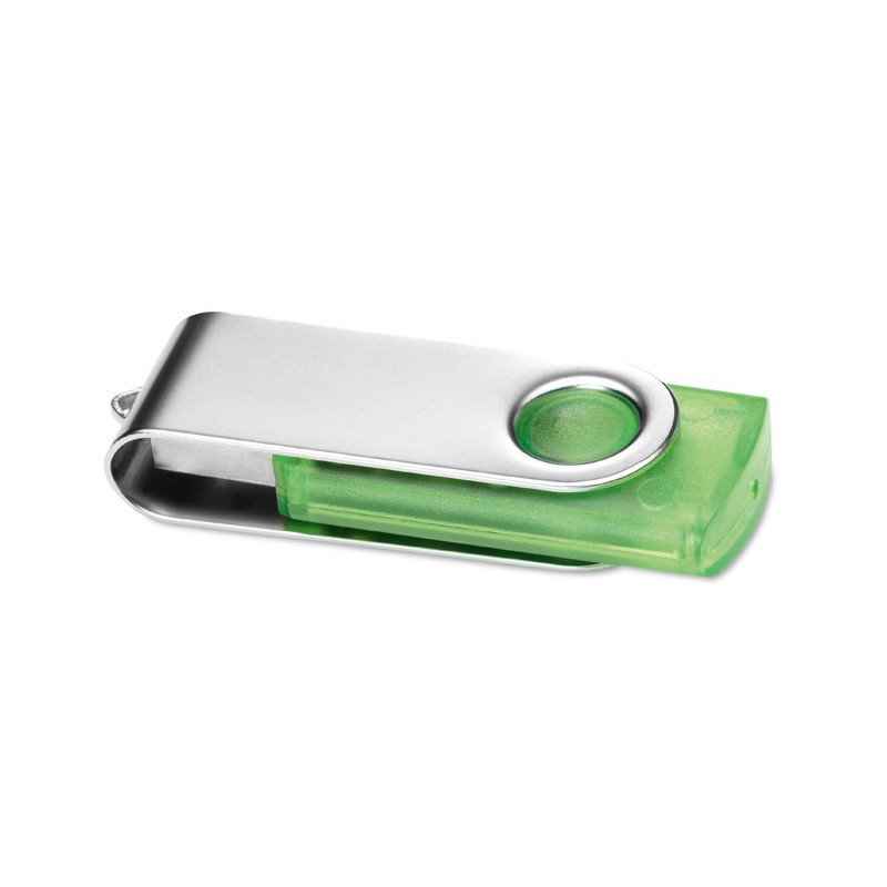 Priehľadná jednotka USB Flash s ochranným kovovým krytom