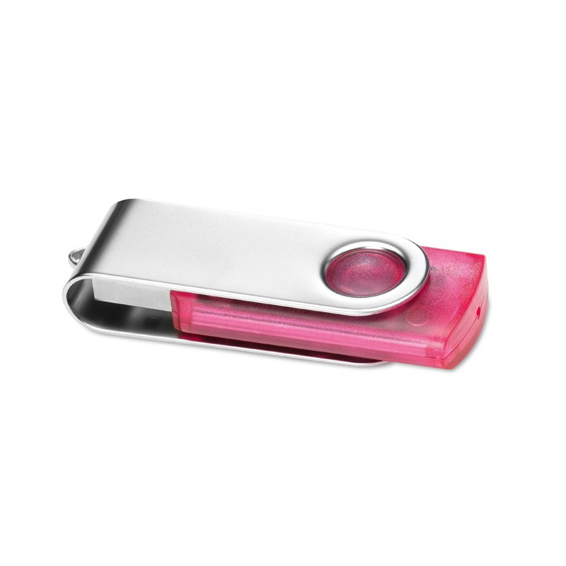 Priehľadná jednotka USB Flash s ochranným kovovým krytom