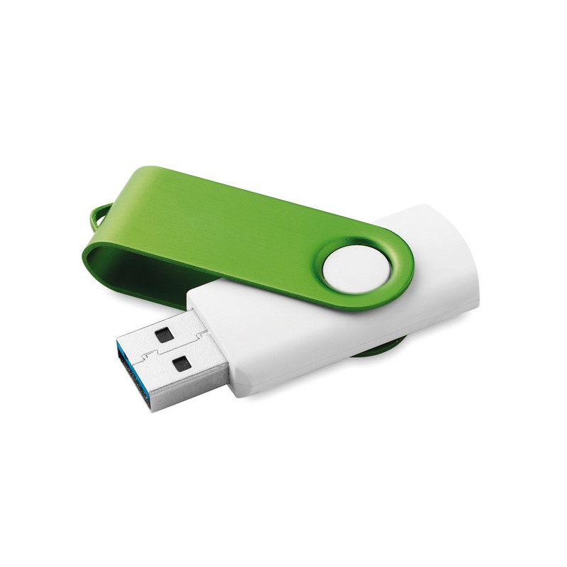 Jednotka USB 3.0 Flash s ochranným kovovým krytom, zelená