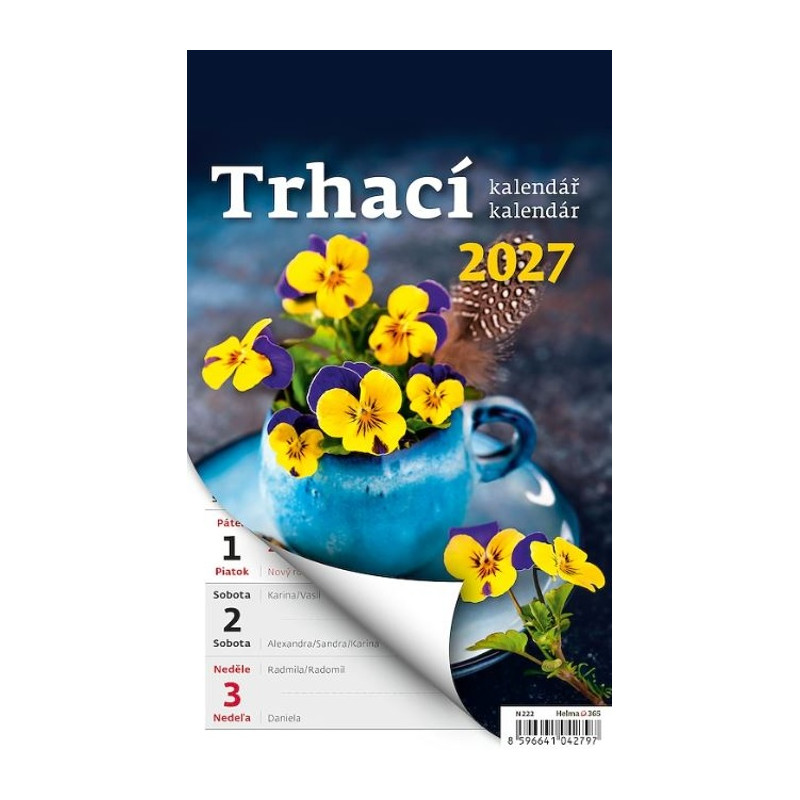 Nástenný Týždenný trhací kalendár A5
